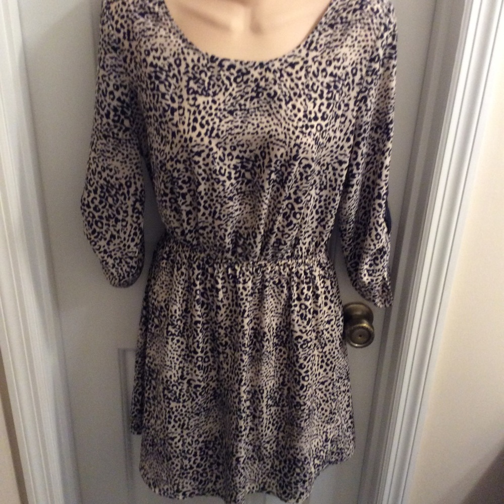 Charming Charlie animal print dress m